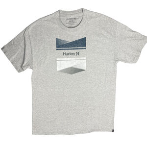 Hurley XL Gray Heather Graphic Tee 1999 Established Surf Skate Cotton Shirt Mens